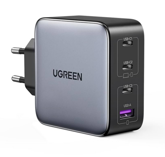 UGREEN 100W GaN multi-port travel charger for gaming