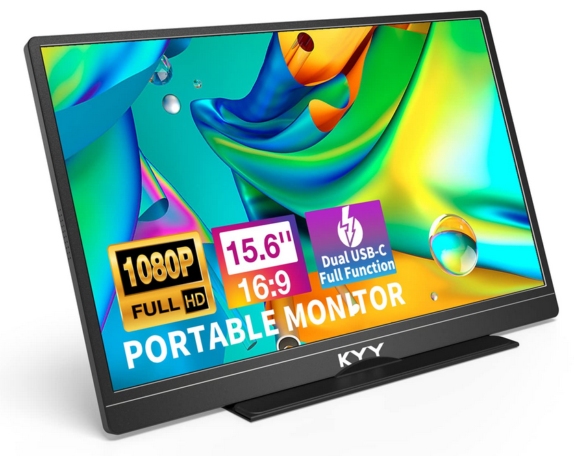 KYY K3 15 inch portable USB-C monitor for gaming travel