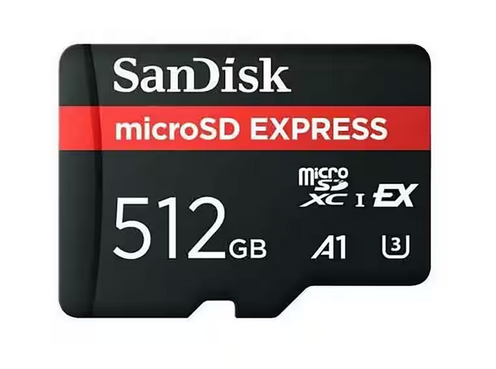 microSD Express card for handheld gaming storage